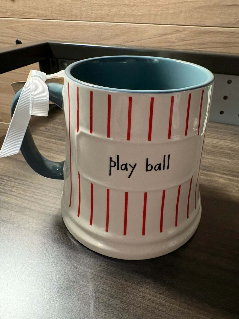 Peanuts x Rae Dunn 'Play Ball' Baseball Ceramic Mug with Snoopy